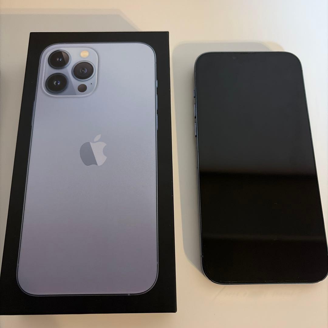 美品iPhone 13 Pro MAX シエラブルー 512GB