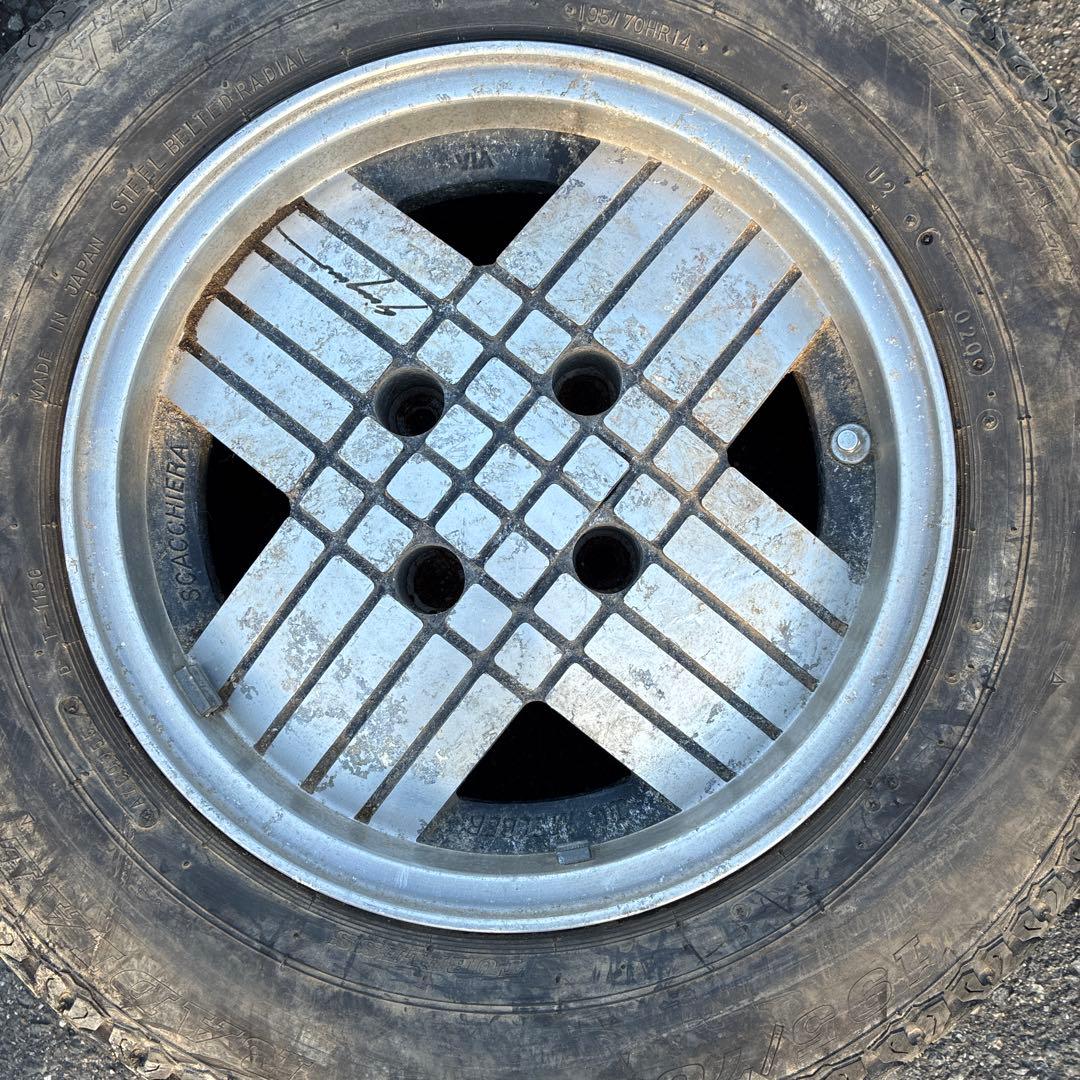 専用ジウジアーロ 14インチ 114.3 2本SCACCHIERAMELBER