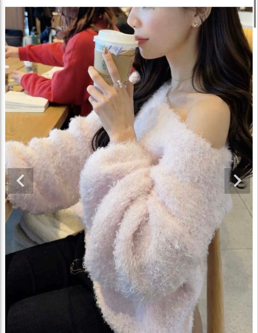 acym ミルキーカラーボリュームニット