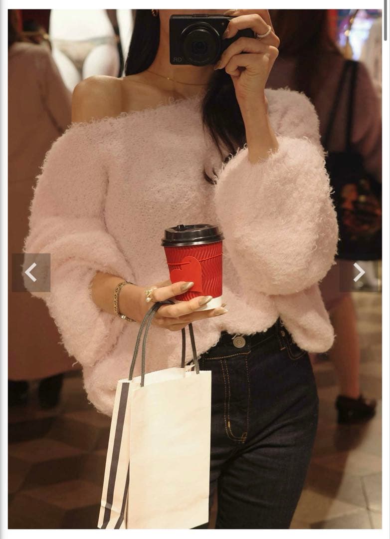 acym ミルキーカラーボリュームニット