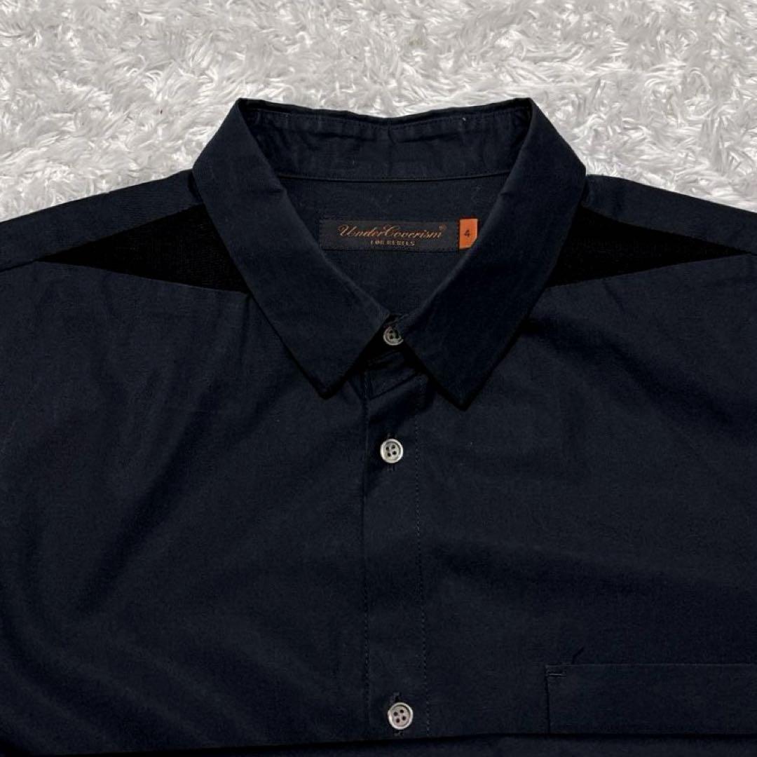 UNDERCOVERIZM アンダーカバーイズム パープル期 長袖シャツ 黒 4