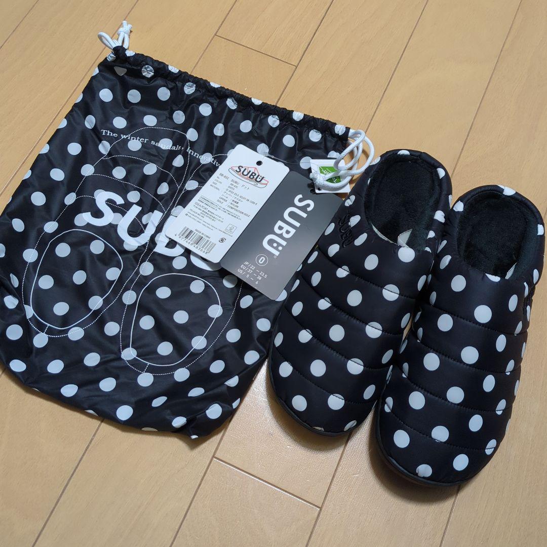 SUBU ドット柄サンダル サイズ0 収納袋付き