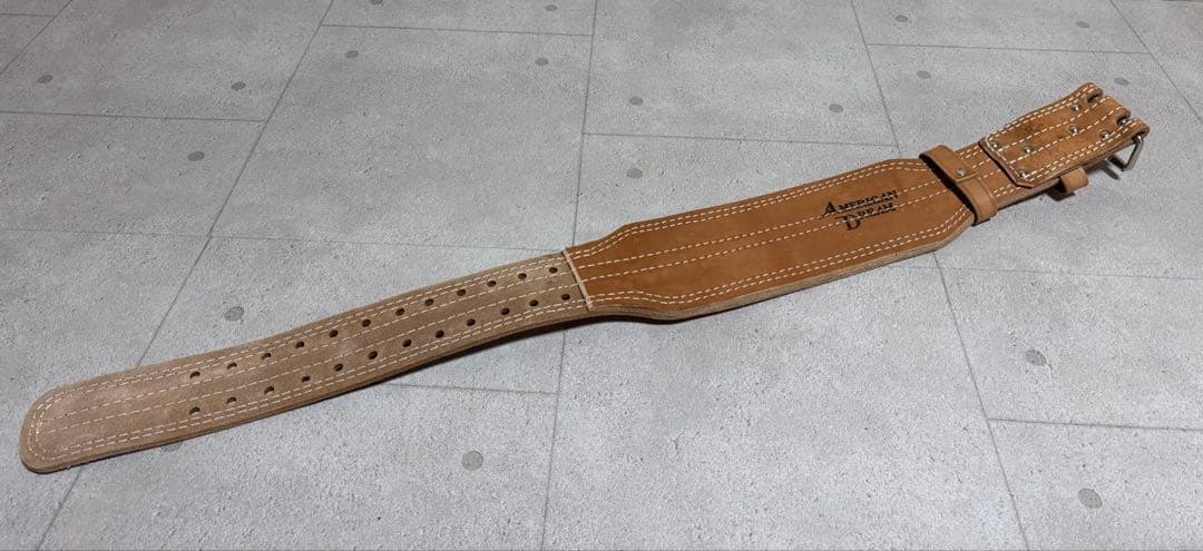 希少　新品　アメリカンドリーム レザー　革製　トレーニングベルト　希少Sサイズ