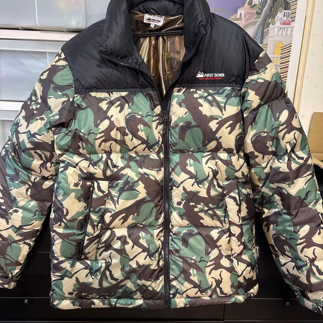 FIRST DOWN 迷彩ダウンジャケット　LL