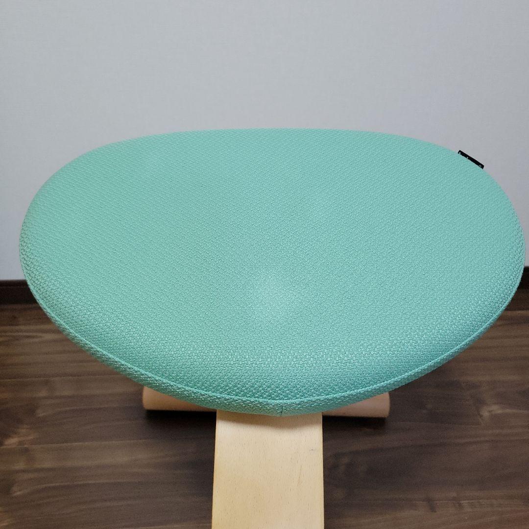 【美品】バランスチェア　イージー　ライトグリーン　付属品すべてあります