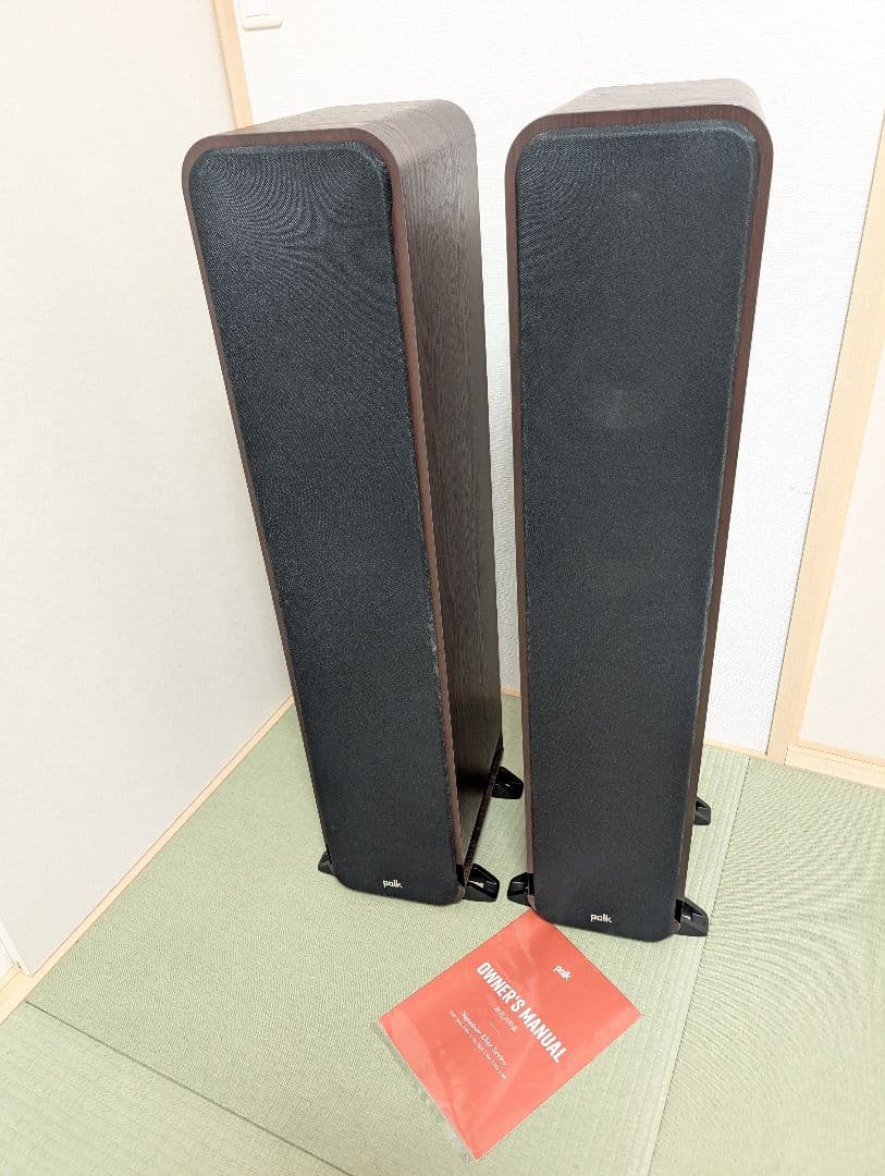 【動作良好・比較的綺麗】 Polk ES55 ブラウン ペア 　連番