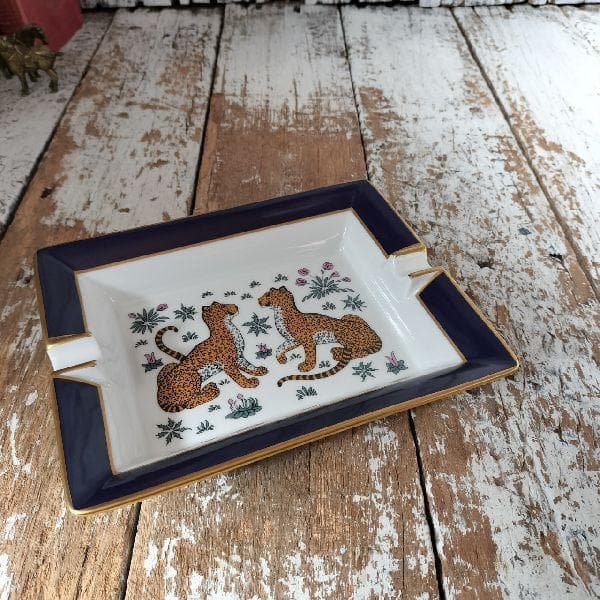 フランス HERMES エルメス レオパード アッシュトレイ ヴィドポッシュ