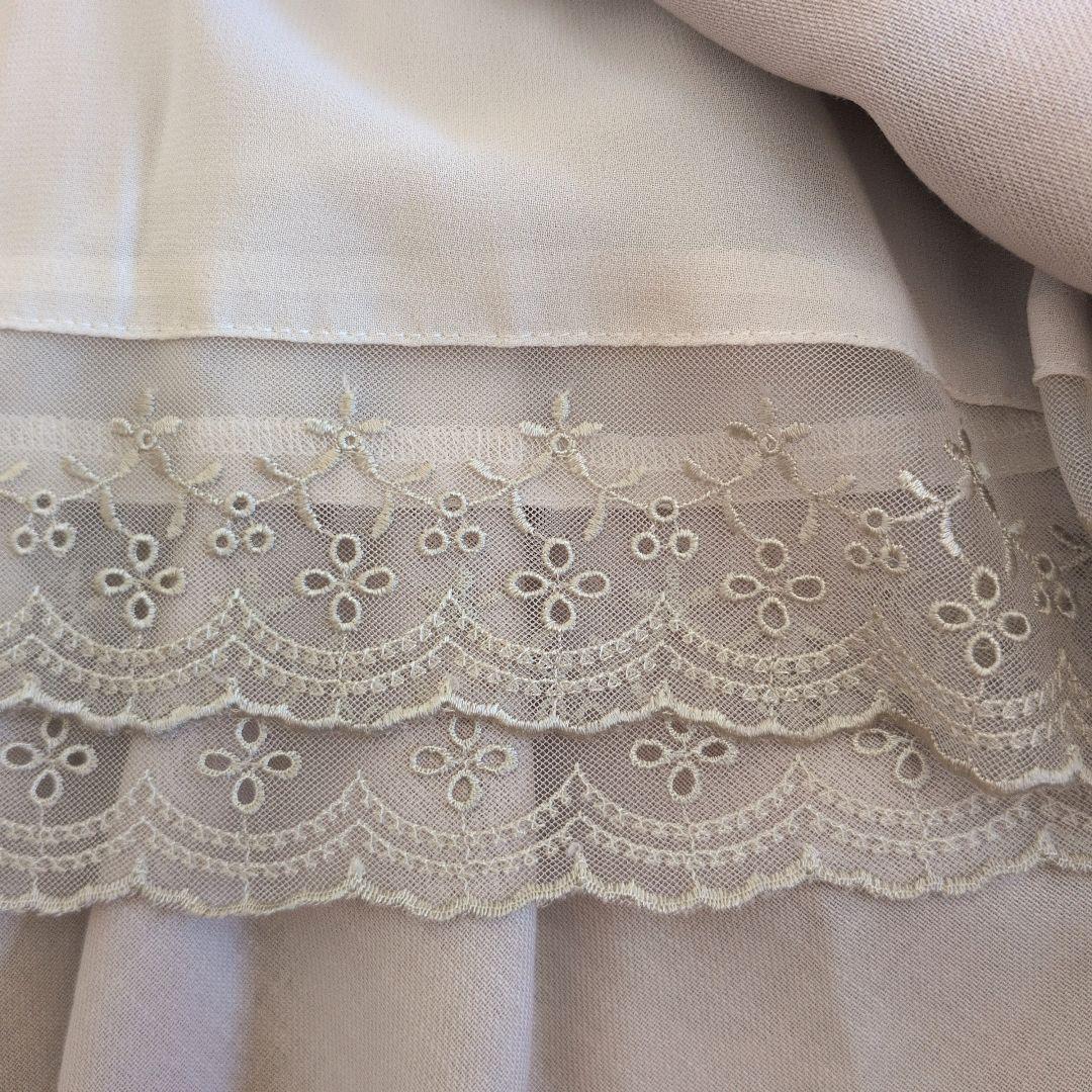 日本製★FOXEY　ノースリーブワンピース　フリル　40