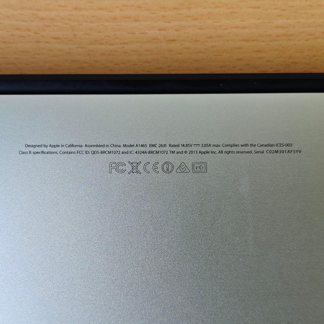 【最新OS RAM8GB】Macbook Air 11インチ　2013 充電器付