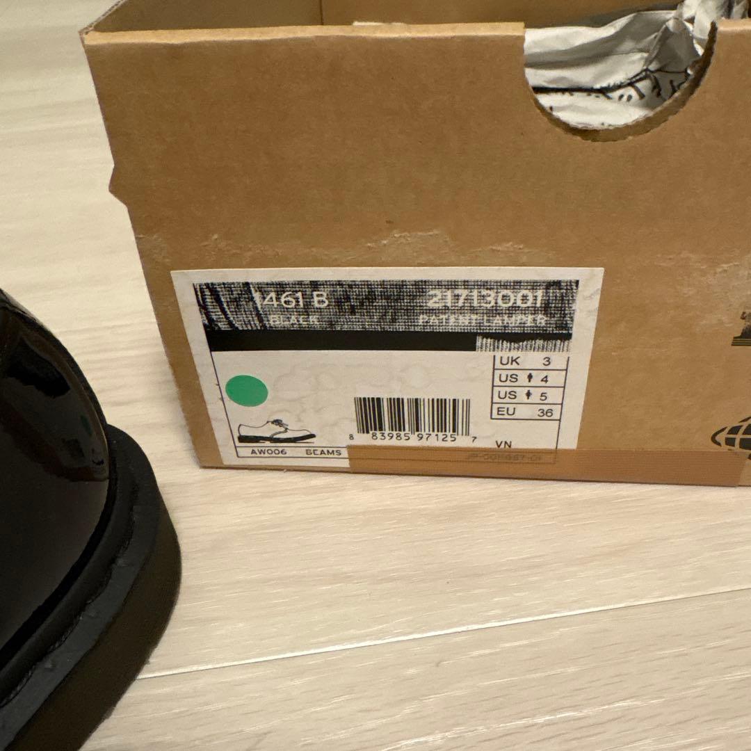 Dr. Martens ブラックローファー リボン付き