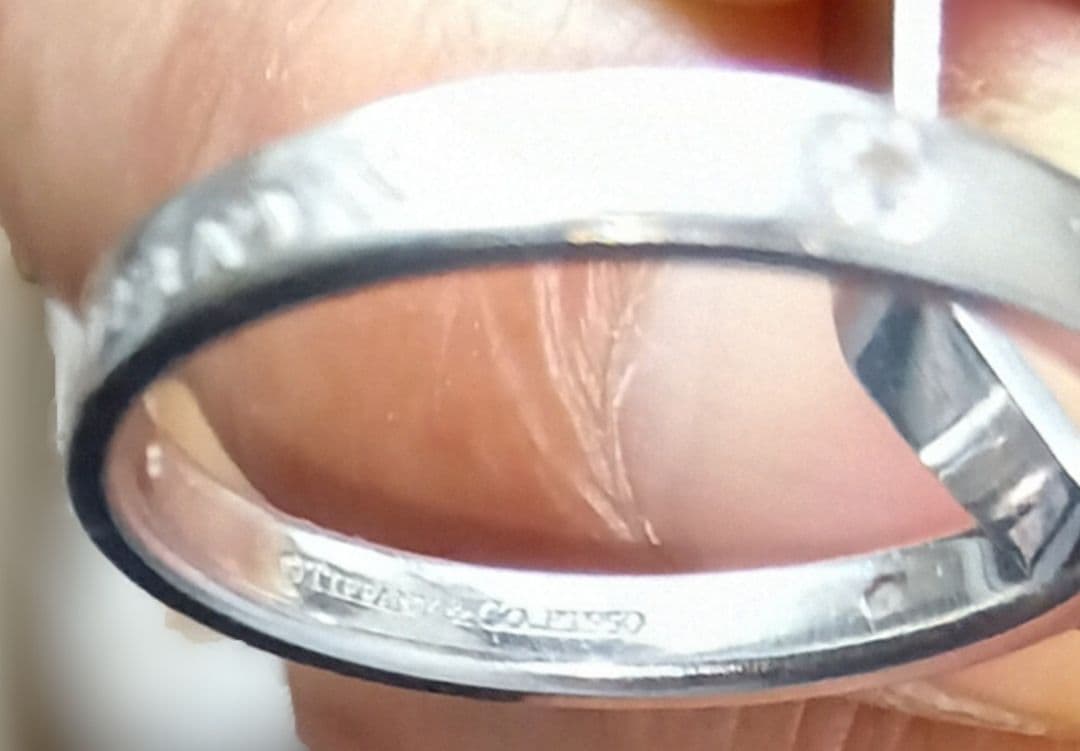 Tiffany & Co. プラチナPt950　3ポイントダイヤリング