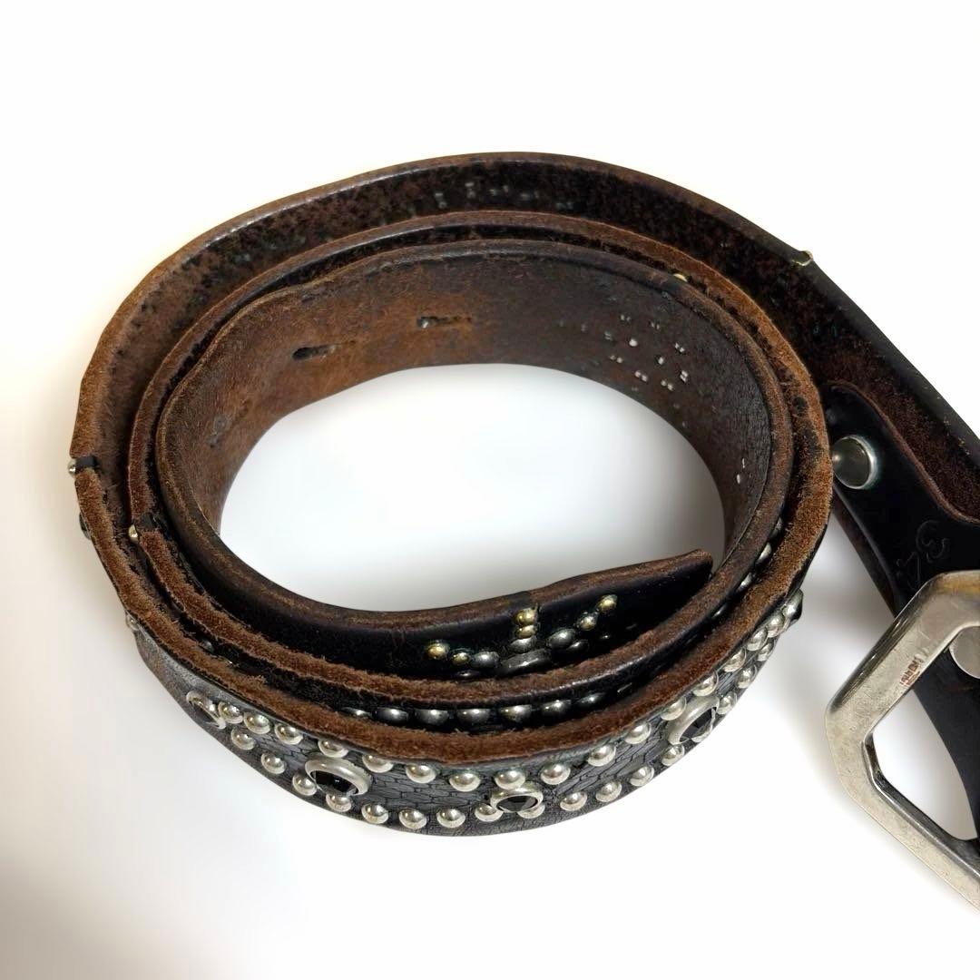 HTC オーバーレイピーナッツベルト ブラック スネーク パイソン レザー