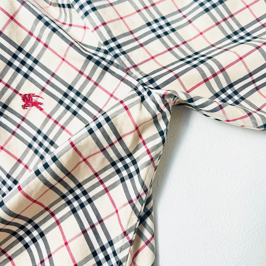 ✳︎バーバリー✳︎ ノバチェック シャツ ロゴ刺繍 40