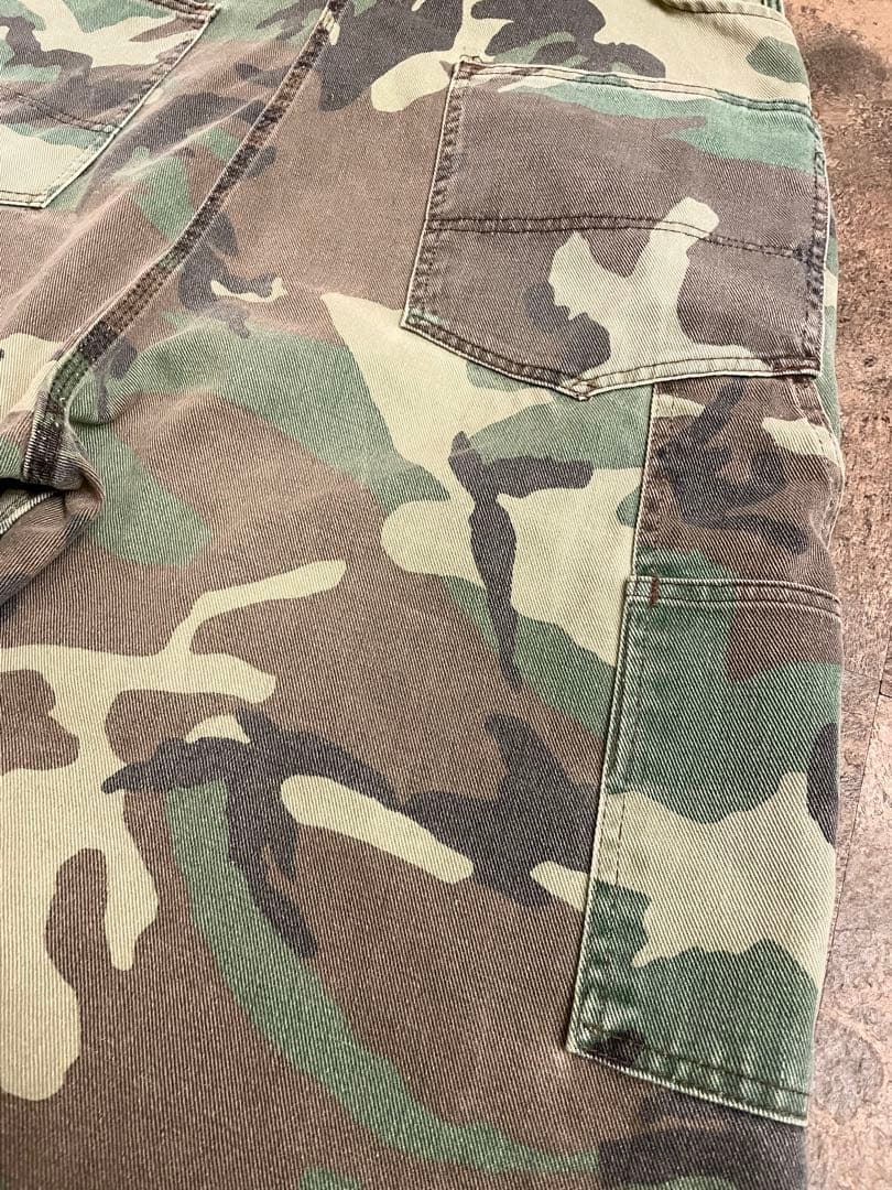 80s LIBERTY ヴィンテージ カモフラ オーバーオール W40程 迷彩