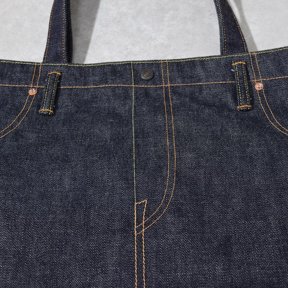 【新品同様】桃太郎ジーンズ MOMOTARO JEANS 出陣デニムトートバッグ