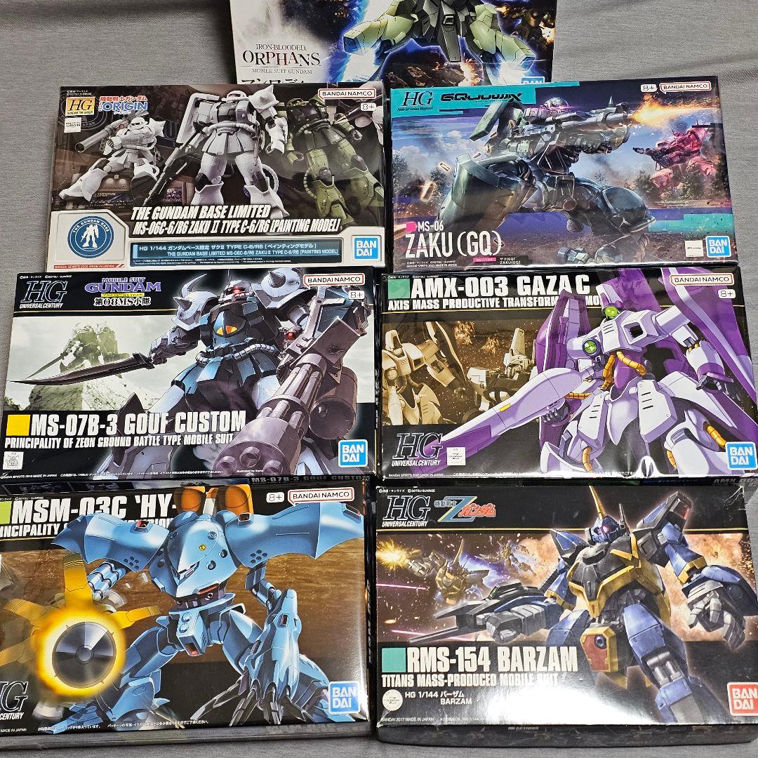 ぷ*ん様 HG 1/144 ガンプラ7点 未組立 まとめ売り