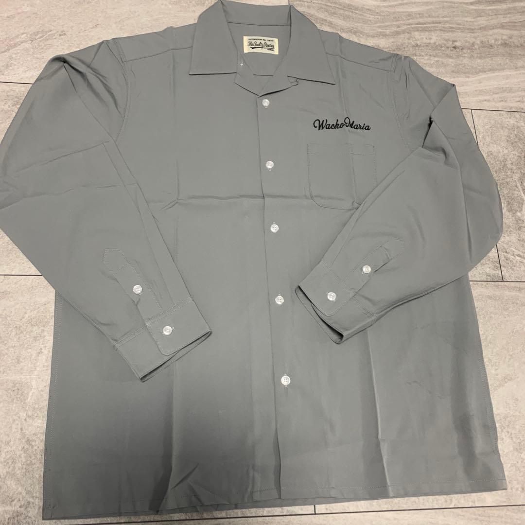 Wacko Maria グレー 長袖オープンカラーシャツL