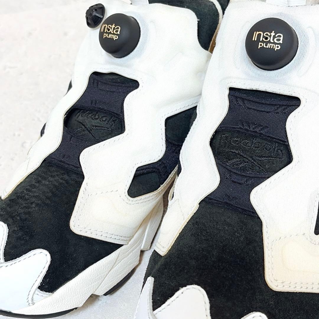 リーボック インスタポンプフューリー スニーカー ブラック ホワイト 26cm