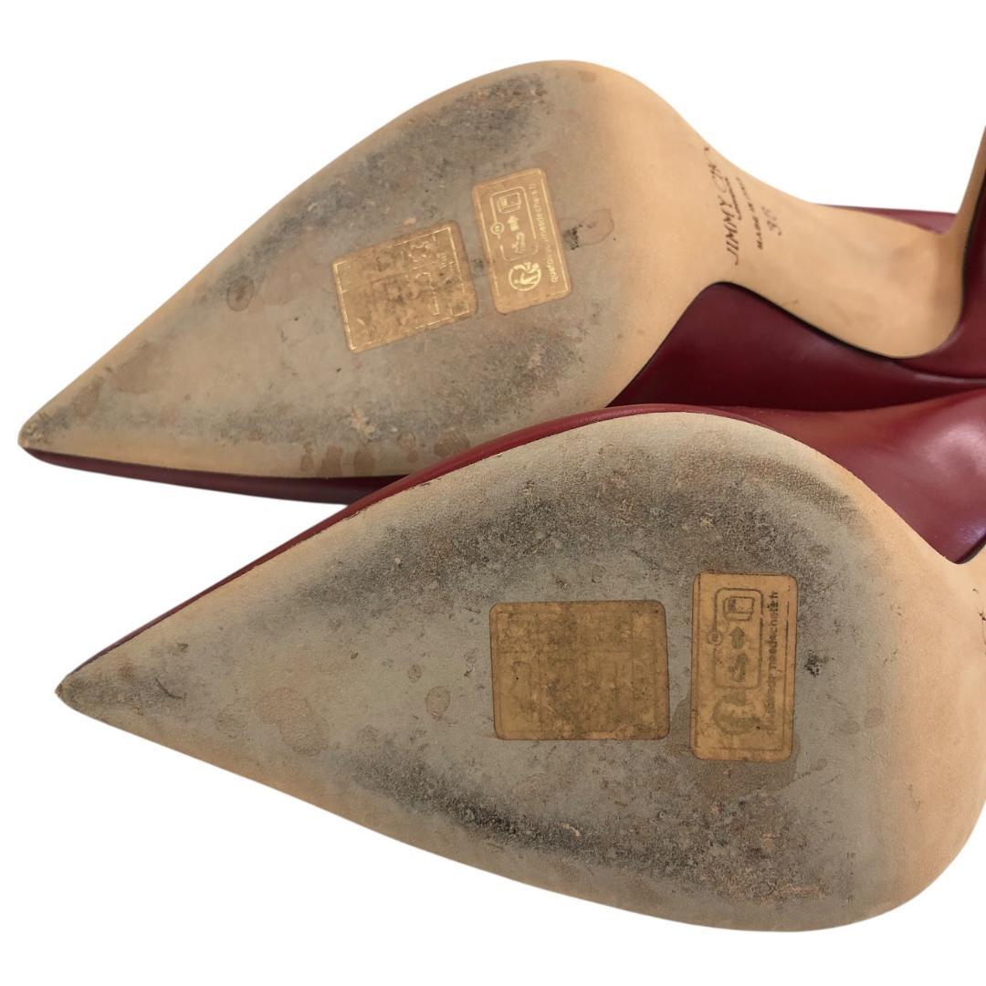 JIMMY CHOO ジミーチュウ ハイヒール パンプス レッド ゴールド