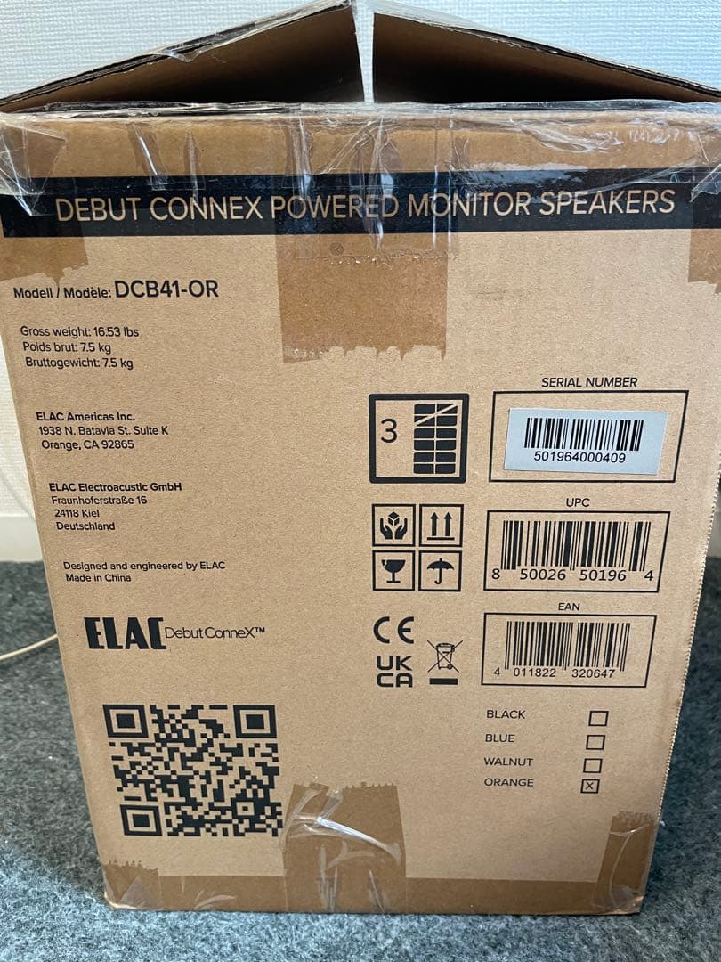 【未使用】ELAC Debut ConneX オレンジ 50ペア限定カラー