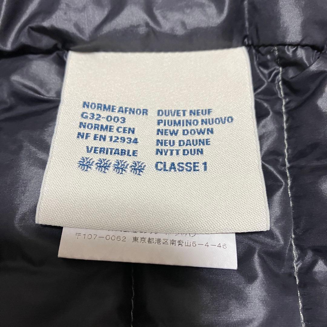 MONCLER　ダウンベスト　グレー　ロゴパッチ　　クリーニング済