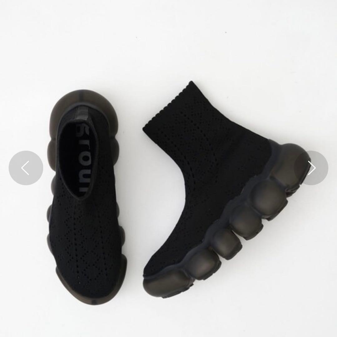 【grounds/グラウンズ】JEWELRY LACE/ショートブーツ/厚底