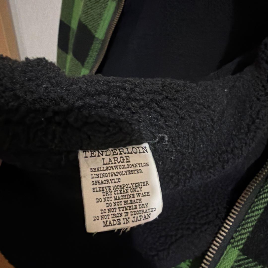 テンダーロインランバージャックジャケット黒✖️緑　L