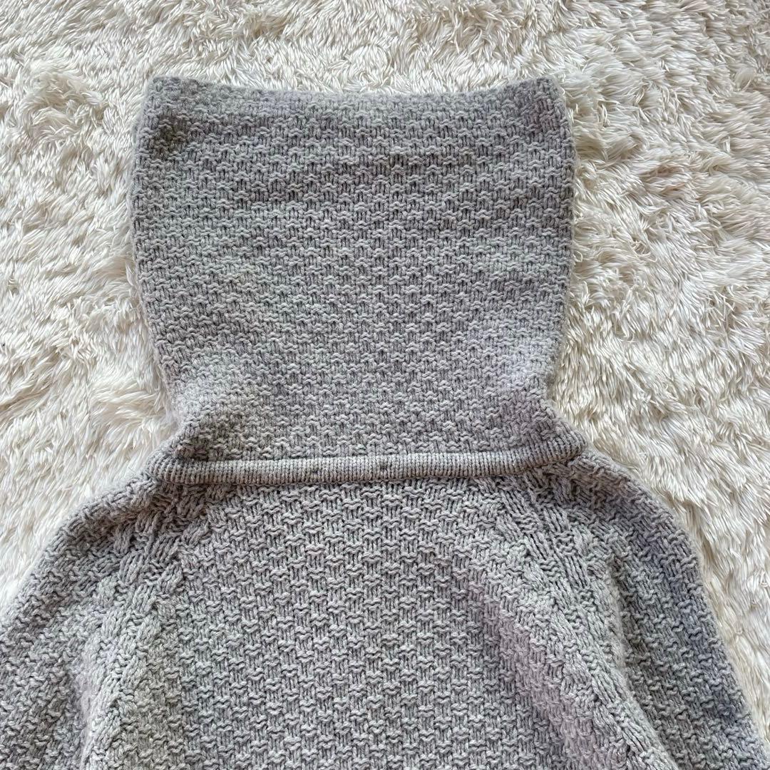 最上級ライン✨ジョンスメドレー ケーブル編み タートルネック　メリノウール