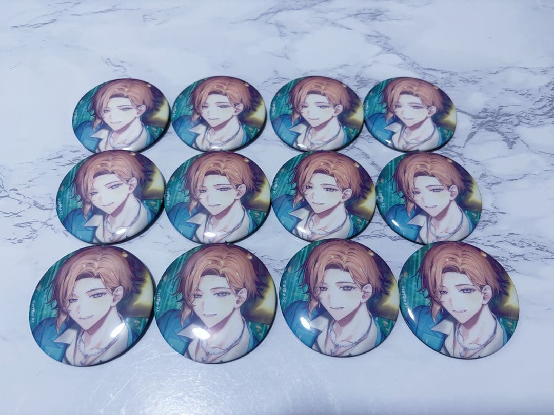 斜木七基 缶バッジ エイトリ best wishes snap