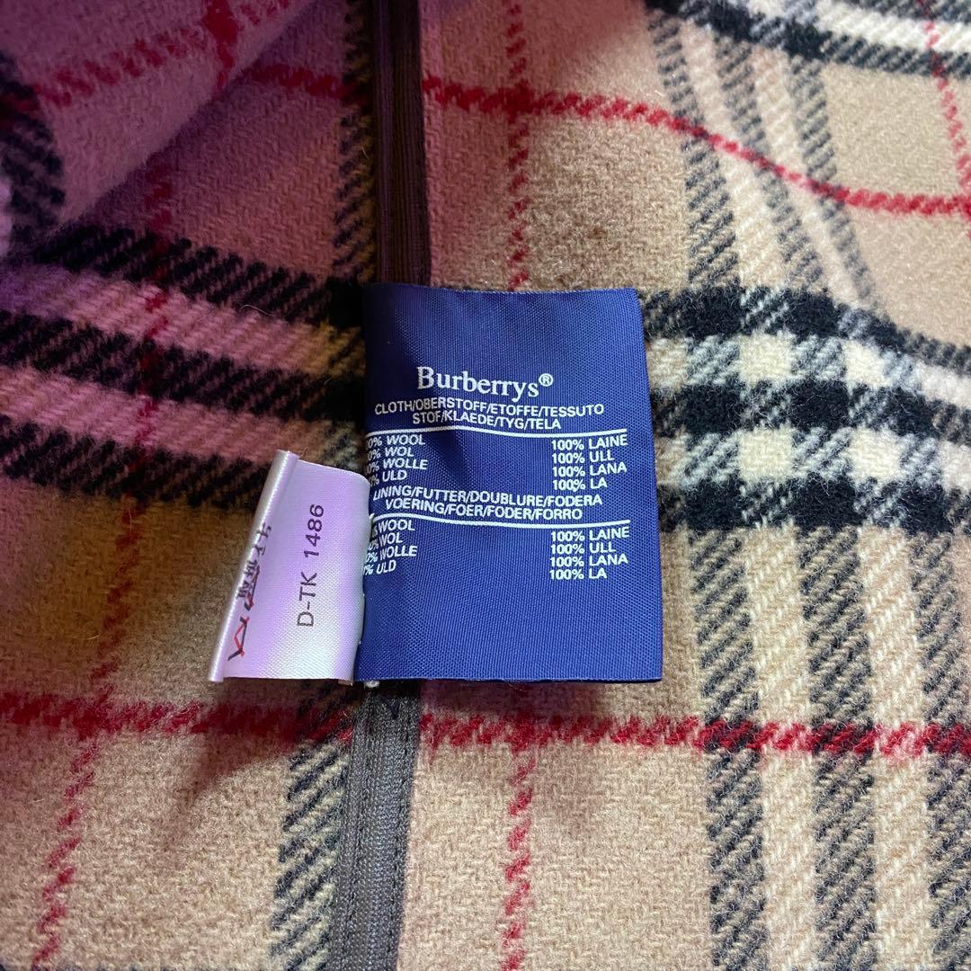 【希少】Burberrys ダッフルコート　ノバチェック　英国製　Ｌ　ベージュ