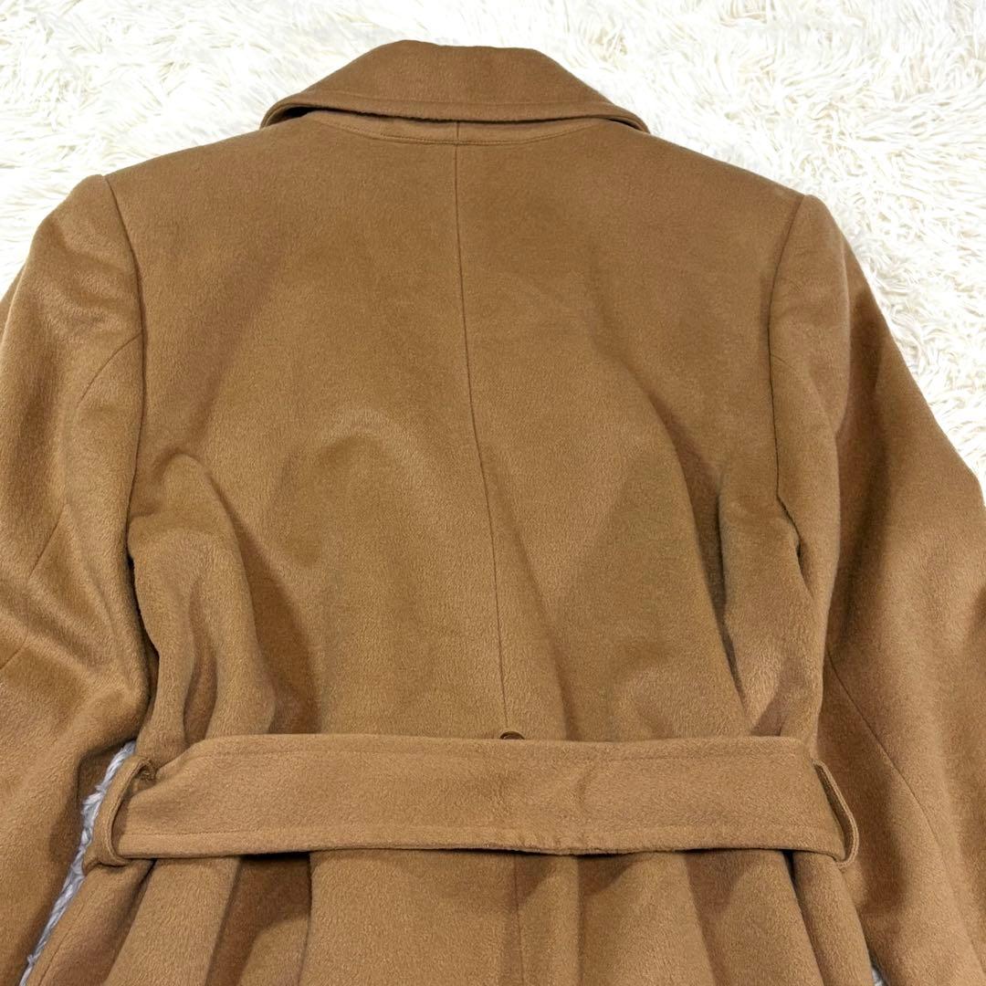 【極美品】マダムニコル キャメル カシミア100% ダブルチェスターコート M