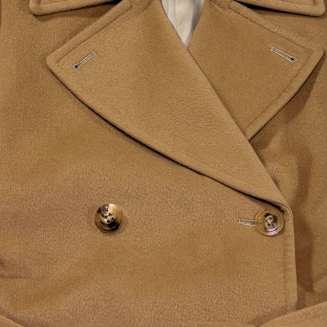 【極美品】マダムニコル キャメル カシミア100% ダブルチェスターコート M