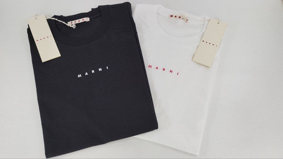 大人もOK！ Marni マルニ キッズ ロゴ クルーネック 半袖 Tシャツ