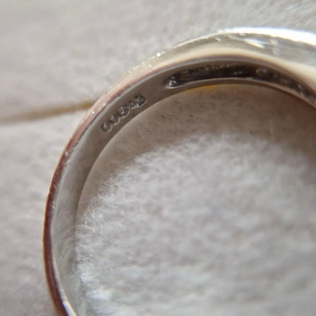 PT900 ダイヤ 0.5ct ハーフエタニティ リング