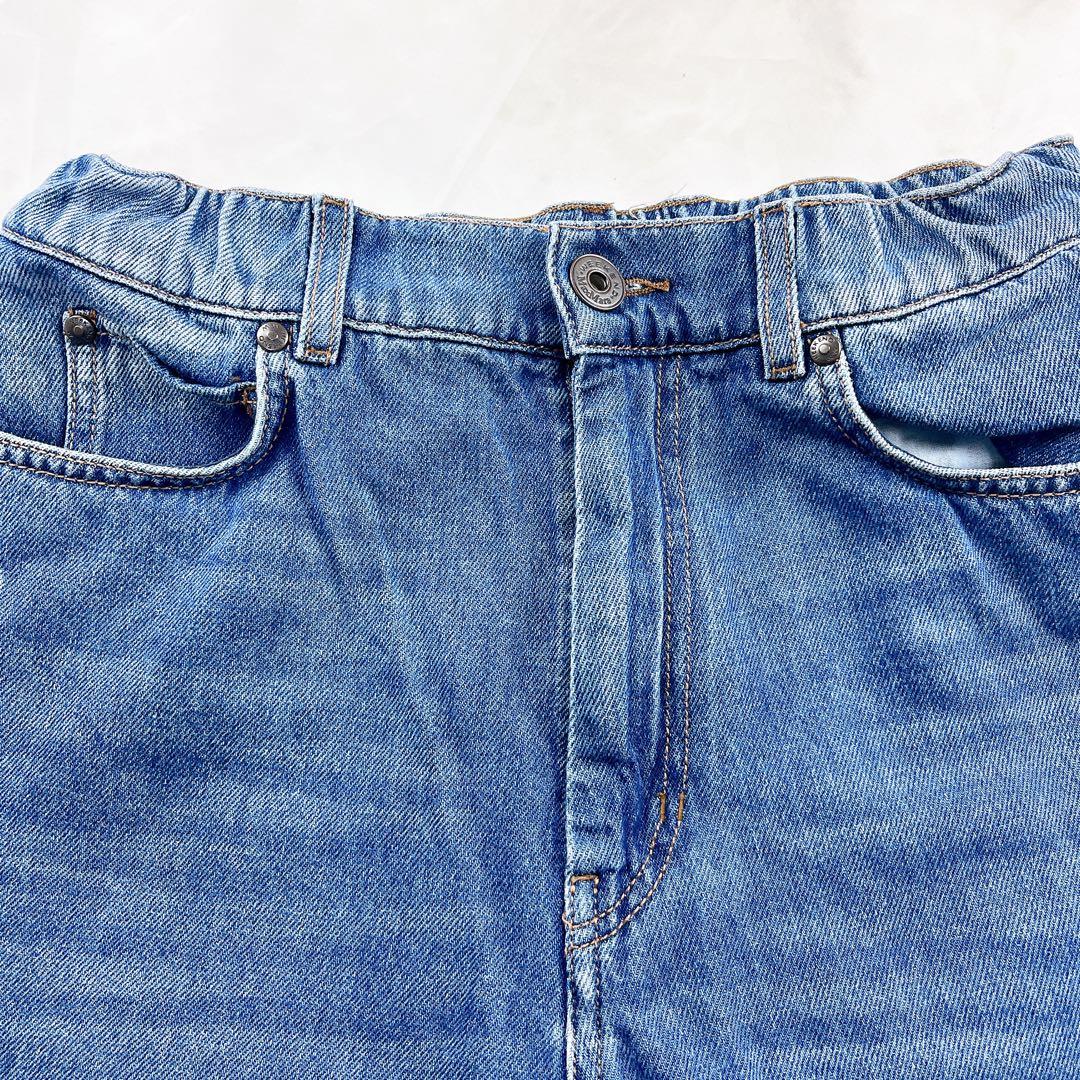 極美品✨MaxMara weekEND 全面ロゴ ワイドデニム パンツ フレア