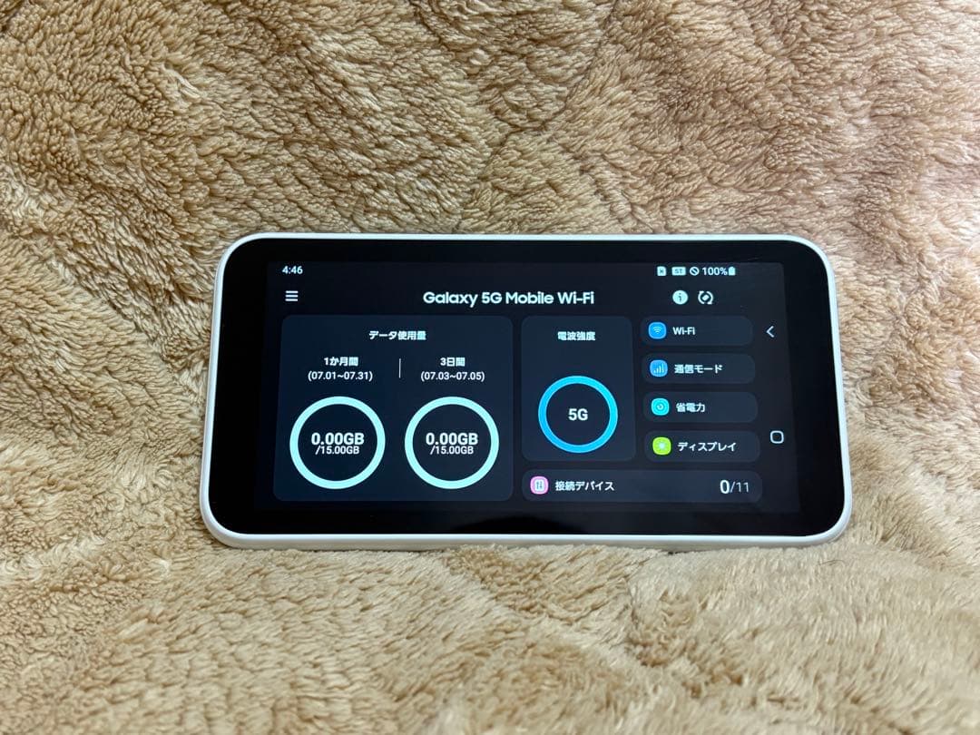 ルーター・ネットワーク機器 SCR01 GALAXY 5G mobile WiFi