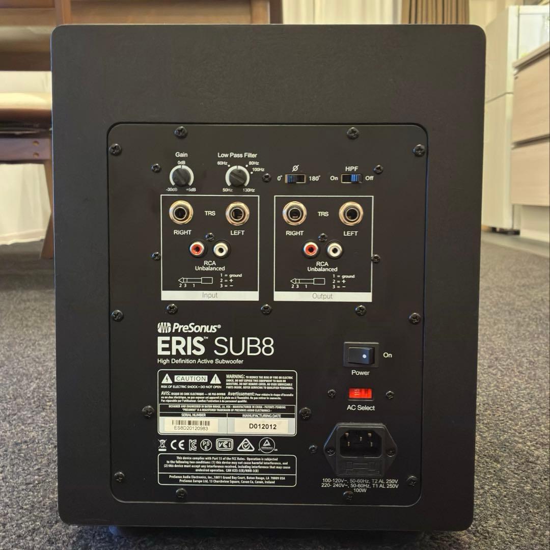 即日発送可能 PreSonus Eris Sub8 サブウーファー