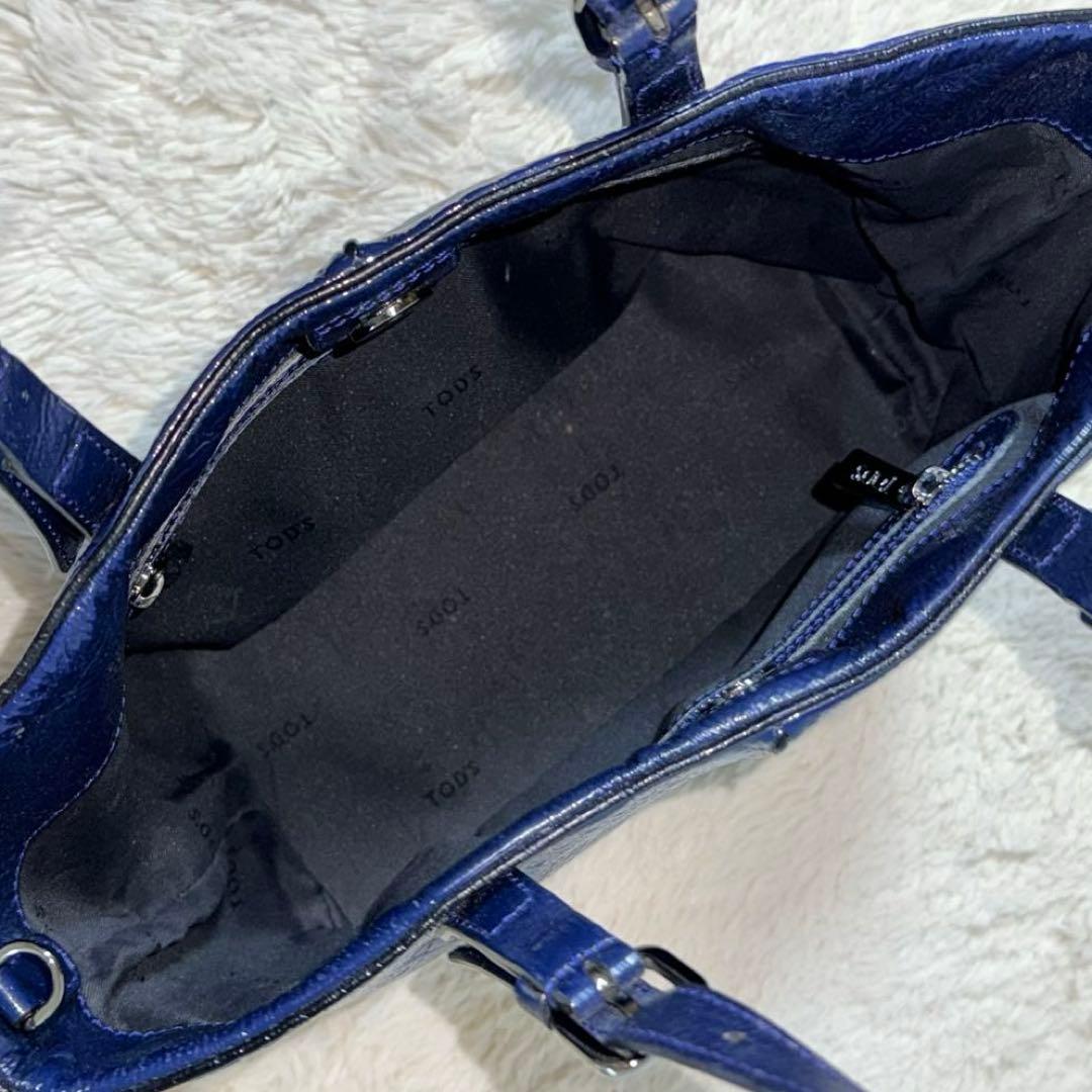 ⭐️極美品⭐️　TOD's　トッズ　2way　ハンドバッグ　トート　ネイビーブルー