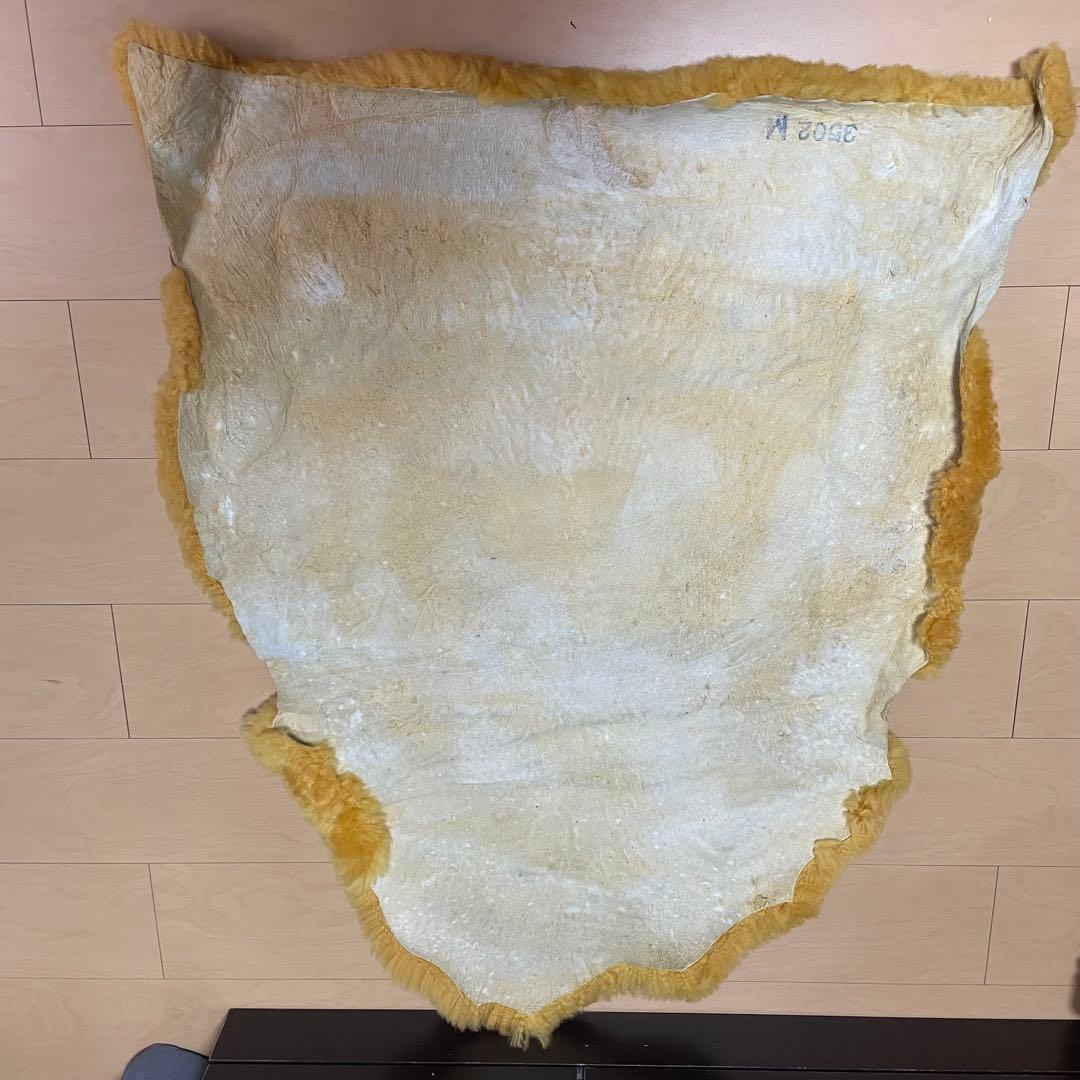 ムートン　ラグ　日本ムートン　4枚セット　冬キャンプ