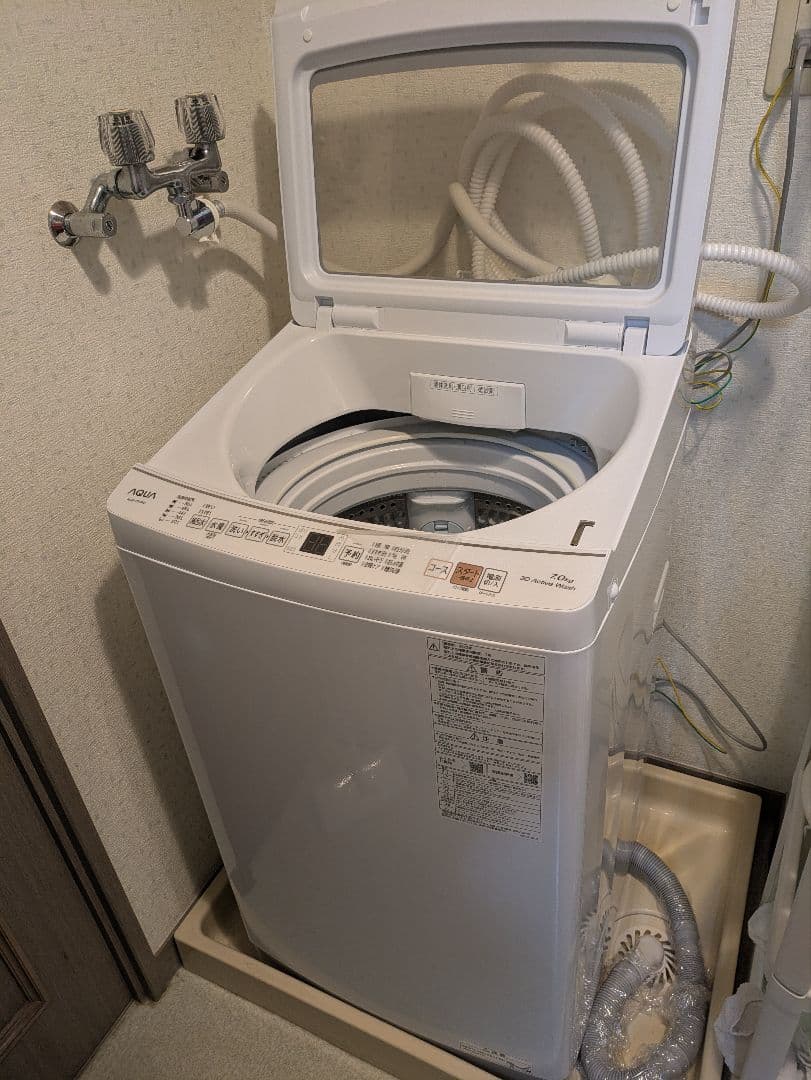 分解洗浄済/1年のみ使用/AQUA 洗濯機 7kg 2023年製