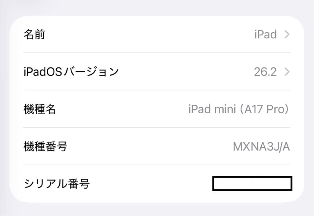 iPad mini（第7世代 A17 Pro） Wi-Fiモデル 256GB