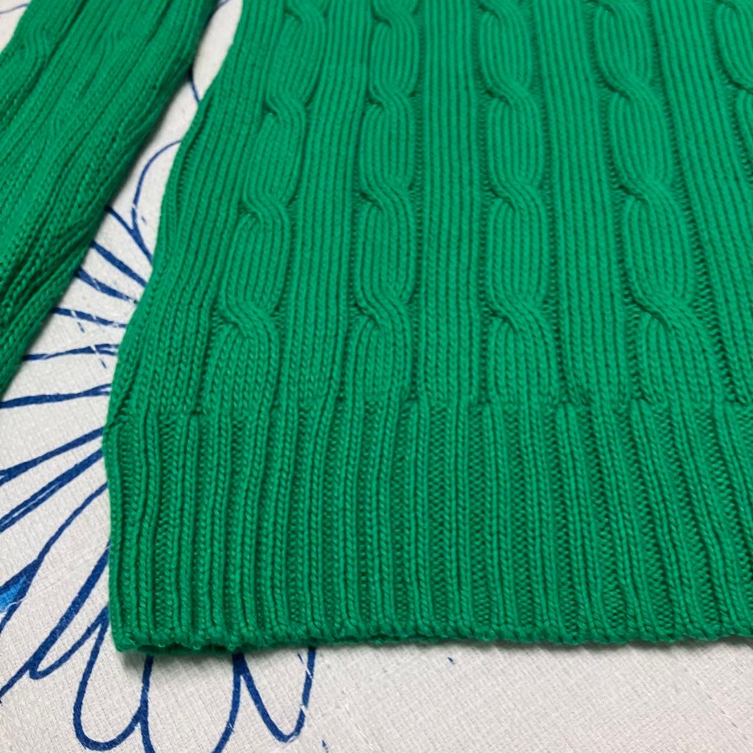 【希少】近年モデル　ラルフローレン　ケーブル　ニット　ピマコットン　セーター