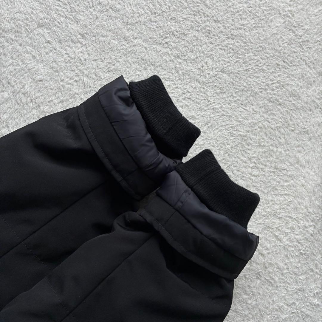 美品 ダントン Bshop ダウンジャケット 黒 ファーフード付き レディース