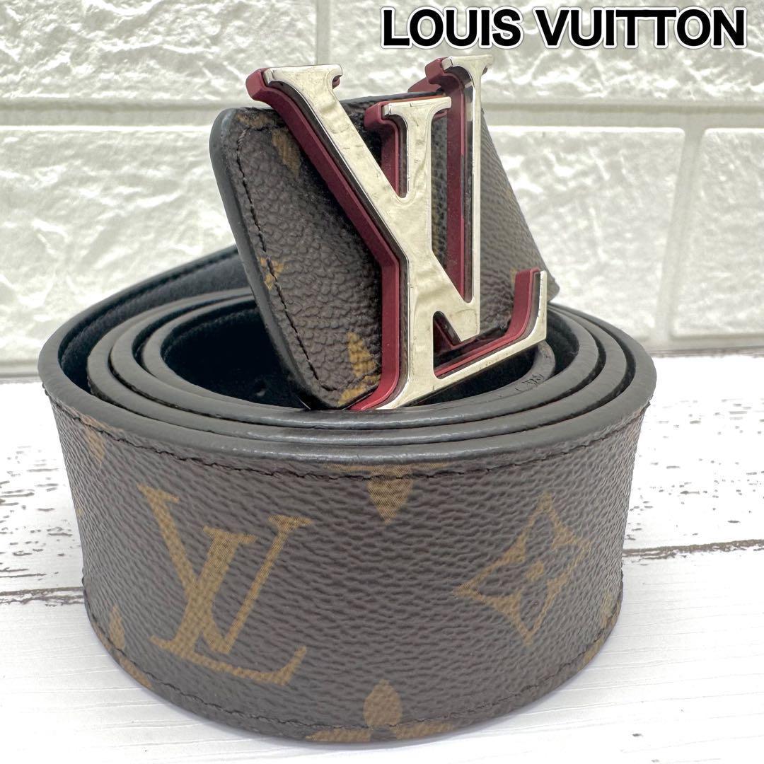 【美品】ルイヴィトン　サンチュール　LVシェイプ　モノグラム　ベルト