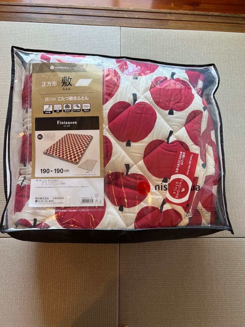 完売　レア　北欧　フィンレイソン　こたつ敷布団　リンゴ　ラグ