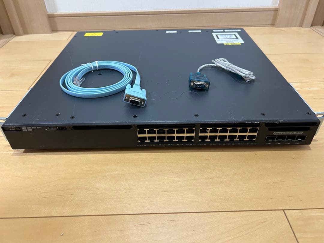 【CCNA、CCNP】1台セットCisco L3スイッチ3650
