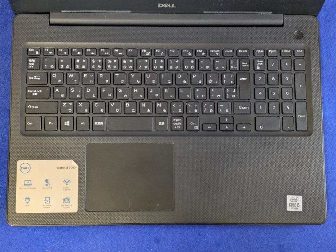 DELL ノートVostro3591 W11Pro MEM8 SSD256