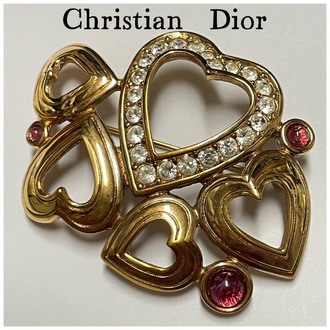 Christian Diorディオール　ハート　ブローチ　❤︎