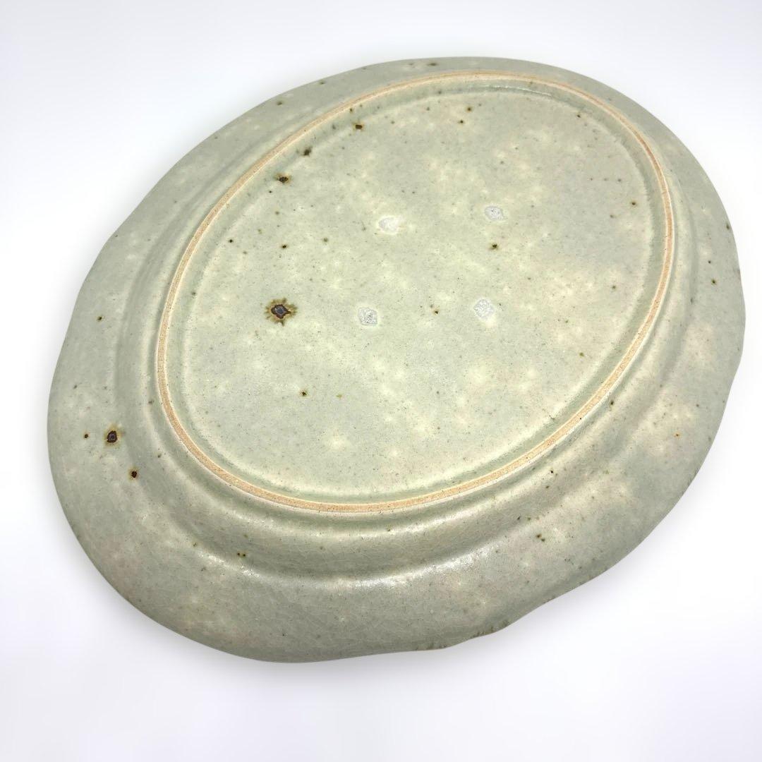 市野吉記 コウホ窯 大皿 オーバルプレート 南安手 シノワズリ