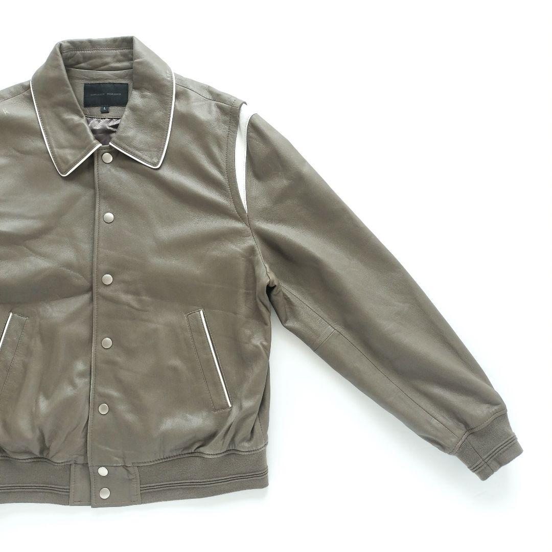 ドフジェーソン ラムスキン レザージャケット トープ【Ｌ】